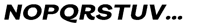 Consina Extra Bold Italic Expanded Font UPPERCASE