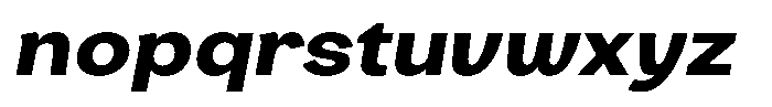 Consina Extra Bold Italic Expanded Font LOWERCASE