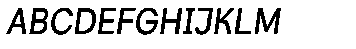 Consina Italic Condensed Font UPPERCASE