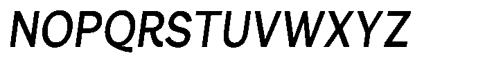 Consina Italic Condensed Font UPPERCASE