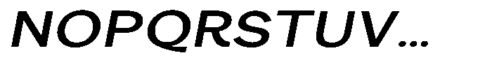 Consina Italic Expanded Font UPPERCASE