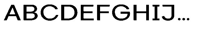 Consina Light Expanded Font UPPERCASE