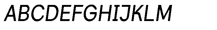 Consina Light Italic Condensed Font UPPERCASE