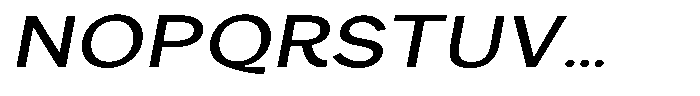 Consina Light Italic Expanded Font UPPERCASE