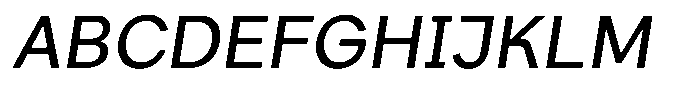 Consina Light Italic Font UPPERCASE