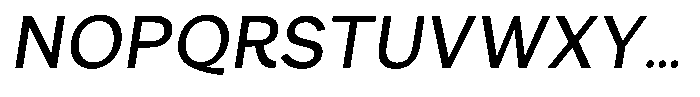 Consina Light Italic Font UPPERCASE