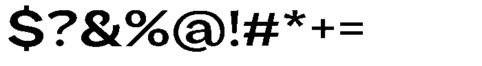 Consina Medium Expanded Font OTHER CHARS
