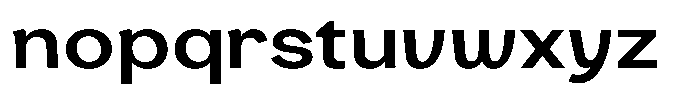 Consina Medium Expanded Font LOWERCASE
