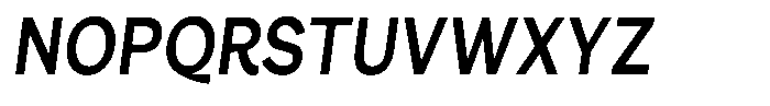 Consina Medium Italic Condensed Font UPPERCASE