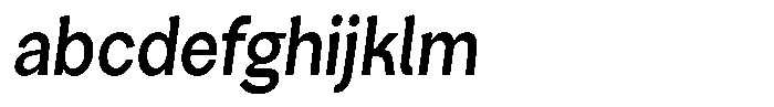 Consina Medium Italic Condensed FONT