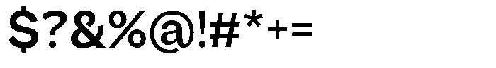 Consina Medium Font OTHER CHARS