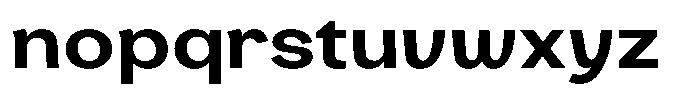Consina Semi Bold Expanded Font LOWERCASE