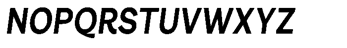 Consina Semi Bold Italic Condensed Font UPPERCASE