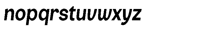 Consina Semi Bold Italic Condensed Font LOWERCASE