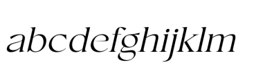 Conso Serif Light Italic Font LOWERCASE