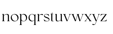 Conso Serif Light Font LOWERCASE