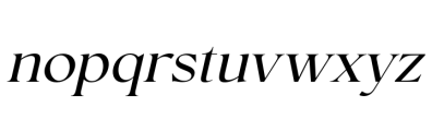 Conso Serif Regular Italic Font LOWERCASE