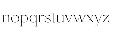 Conso Serif Thin Font LOWERCASE