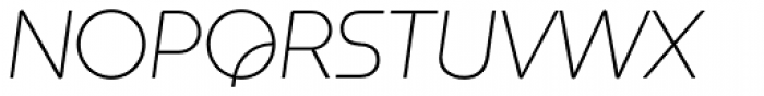 Constellation ExtraLight Italic Font UPPERCASE