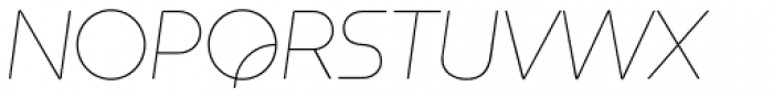 Constellation UltraLight Italic Font UPPERCASE