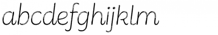 Consuelo Rough Italic Font LOWERCASE