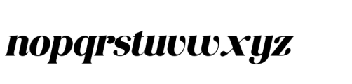 Consumer Type Black Italic Font LOWERCASE