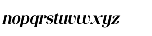 Consumer Type Bold Italic Font LOWERCASE