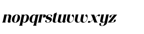 Consumer Type Extra Bold Italic Font LOWERCASE