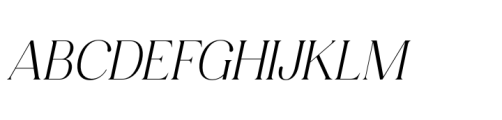 Consumer Type Light Italic Font UPPERCASE