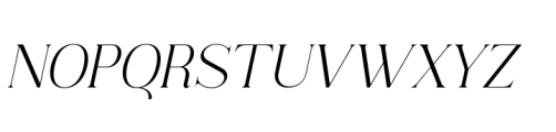 Consumer Type Light Italic Font UPPERCASE