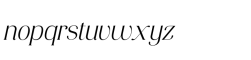Consumer Type Light Italic Font LOWERCASE