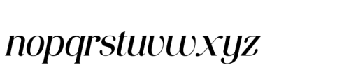 Consumer Type Medium Italic Font LOWERCASE