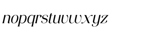 Consumer Type Regular Italic Font LOWERCASE