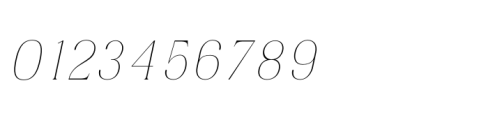 Consumer Type Thin Italic Font OTHER CHARS