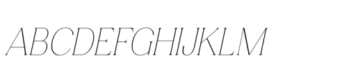 Consumer Type Thin Italic Font UPPERCASE
