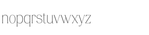Consumer Type Thin Font LOWERCASE