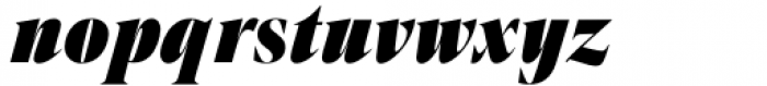 Contane Condensed Heavy Italic Font LOWERCASE
