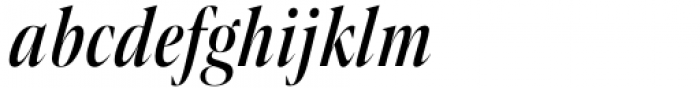 Contane Condensed Medium Italic Font LOWERCASE