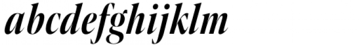 Contane Condensed Semibold Italic Font LOWERCASE