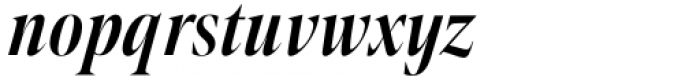 Contane Condensed Semibold Italic Font LOWERCASE