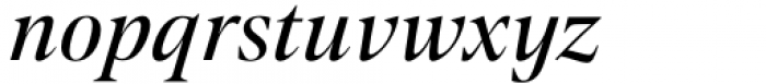 Contane Text Medium Italic Font LOWERCASE