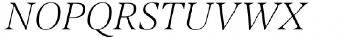 Contane Text Thin Italic Font UPPERCASE
