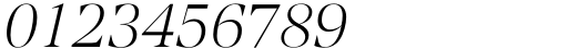 Contane Thin Italic Font OTHER CHARS