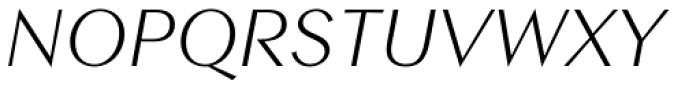 Contax Sans 46 Light Italic Font UPPERCASE