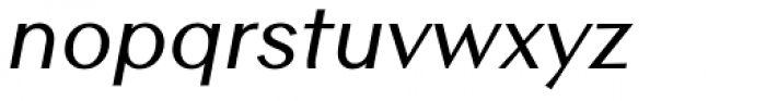 Contax Sans 66 Medium Italic Font LOWERCASE