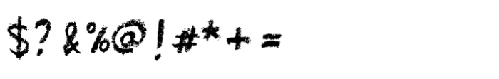Conte Crayon Font OTHER CHARS