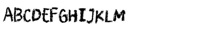 Conte Crayon Font UPPERCASE