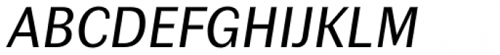 Contemporary Sans Regular Italic Font UPPERCASE