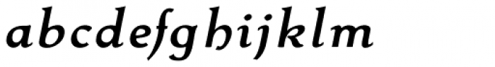 Contenu Book Bold Italic Font LOWERCASE