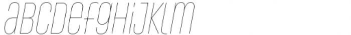 Conthey Hairline Nar 1 Italic Font LOWERCASE
